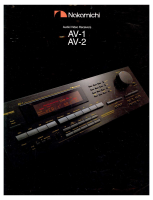 Nakamichi AV-1-AV-2-Brochure